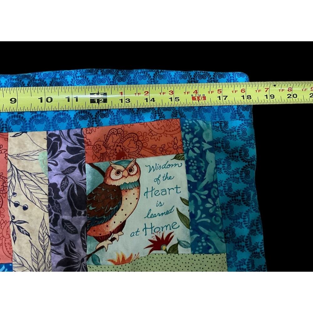 Vintage Quilt Owl Theme 18"X48.5" Length - Picture 3 of 12